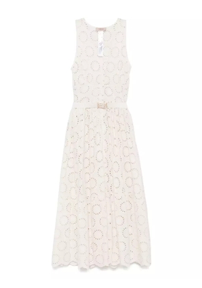 TWINSET broderie-anglaise maxi dress - Neutrals