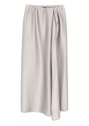 Giorgio Armani silk maxi skirt - Grey