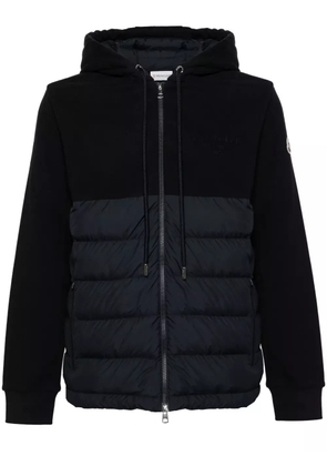 Moncler padded-panelled hooded jacket - Blue