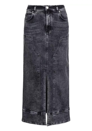 PINKO Gregoriana denim midi skirt - Black