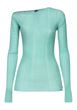 PINKO ribbed long-sleeve top - Green