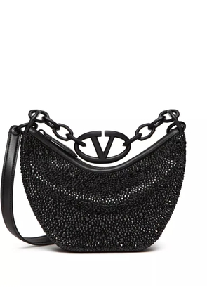 Valentino Garavani mini VLogo Moon Hobo bag - Black