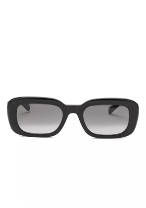 Saint Laurent Eyewear Pillowed rectangle sunglasses - Black