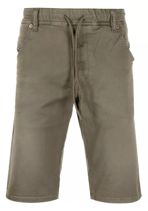 Diesel drawstring-waist denim shorts - Green