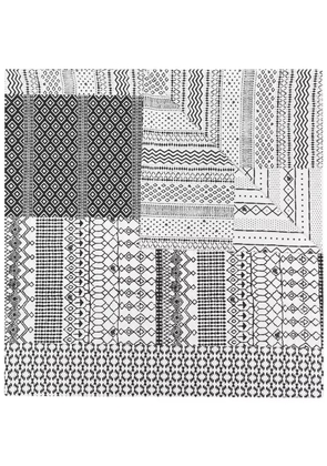 Gabriele Pasini all-over graphic print scarf - White