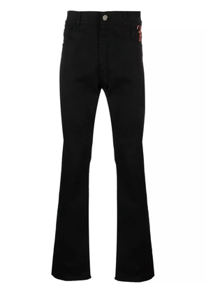 Billionaire embroidered-logo slim-fit jeans - Black