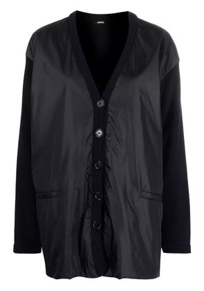 ASPESI hybrid button-up cardigan - Black