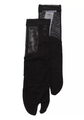 Ioana Ciolacu tabi mesh socks - Black