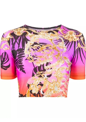 Philipp Plein SS Skull cropped top - Purple