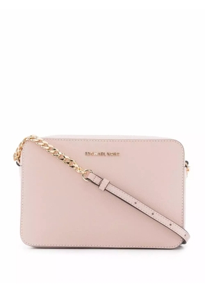 Michael Michael Kors large Jet Set leather crossbody bag - Pink