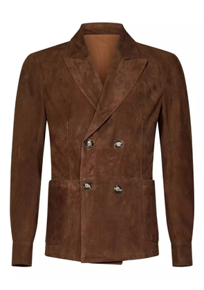 FRANZESE COLLECTION suede blazer - Brown