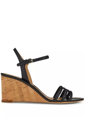 Ferragamo 70mm Gancini wedge sandals - Black