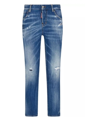 DSQUARED2 ripped straight-leg jeans - Blue