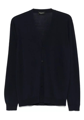 Roberto Collina fine-knit cardigan - Blue