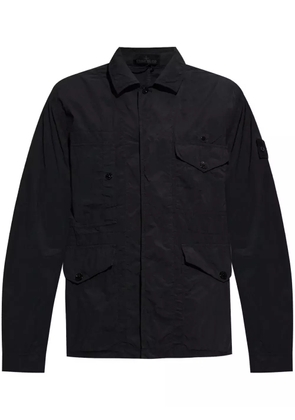 Stone Island creased multi-pocket shirt jacket - Black