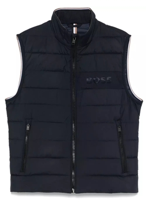 BOSS logo water-repllent gilet - Blue