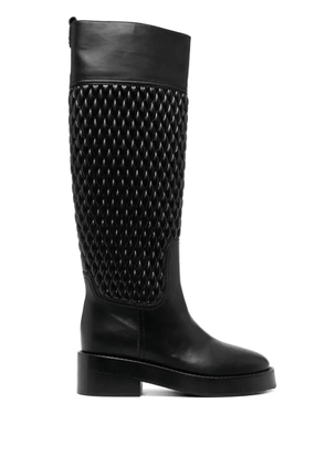 Casadei Dome quilted riding boots - Black