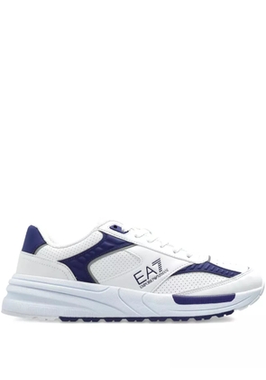 Ea7 Emporio Armani mesh panelled running sneakers - White