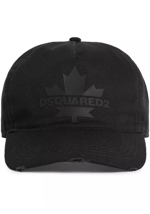 DSQUARED2 Maple leaf-appliqué baseball cap - Black