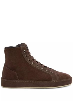 Giuseppe Zanotti GZ-City suede high-top sneakers - Brown