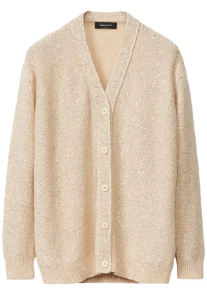 Fabiana Filippi sequin-embellished cardigan - Brown