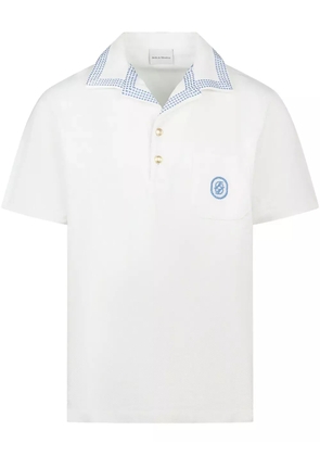 Drôle De Monsieur logo polo shirt - White