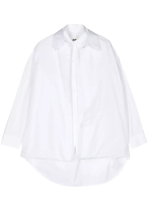 Jil Sander layered cotton shirt - White
