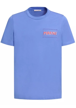 Marni logo patch t-shirt - Blue
