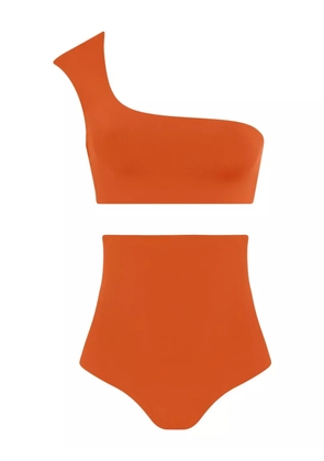 Lygia & Nanny Marjory asymmetrical one-shoulder bikini set - Orange