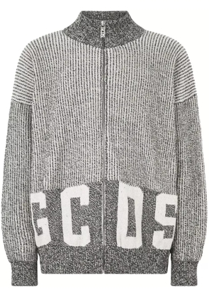 GCDS logo cardigan - Grey