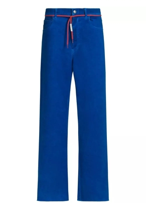 Marni straight-leg twill trousers - Blue