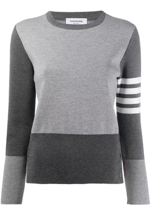 Thom Browne 4-Bar Milano stitch jumper - Grey