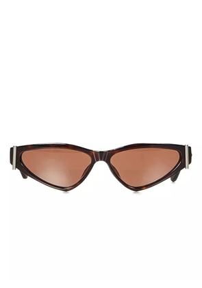 Alexander McQueen Eyewear T-bar cat-eye sunglasses - Brown