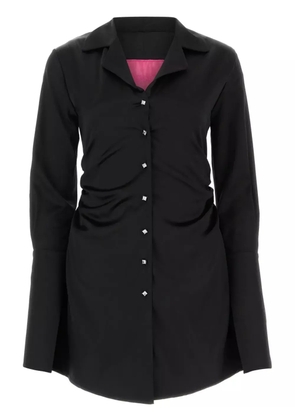 VERGUENZA draped-detail mini dress - Black