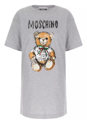 Moschino Teddy-bear cotton dress - Grey