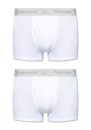 Vivienne Westwood logo-waistband cotton boxers (pack of two) - White