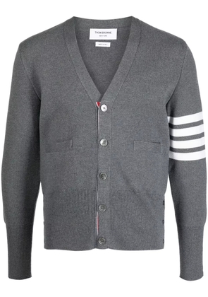 Thom Browne 4-Bar Milano Stitch cardigan - Grey