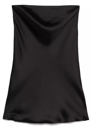Norma Kamali bias-cut strapless mini dress - Black