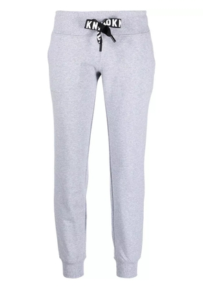 DKNY logo-print drawstring track pants - Grey