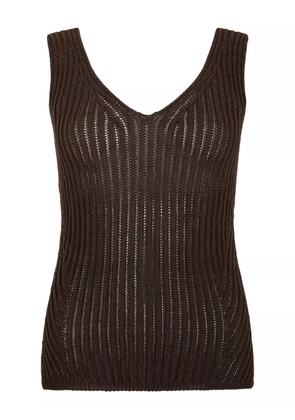 Max Mara ribbed top - Brown