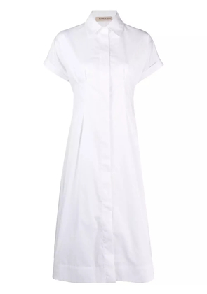 Blanca Vita short-sleeve cotton shirtdress - White