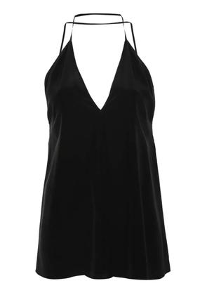 TOTEME V-neck spaghetti-straps top - Black