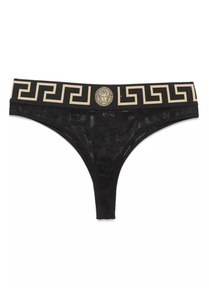 Versace Greca Border thong - Black