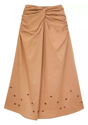 Isolda Kika midi skirt - Neutrals