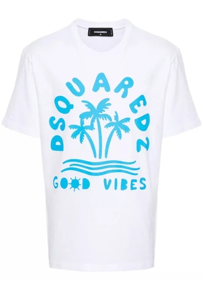 DSQUARED2 logo-print T-shirt - White