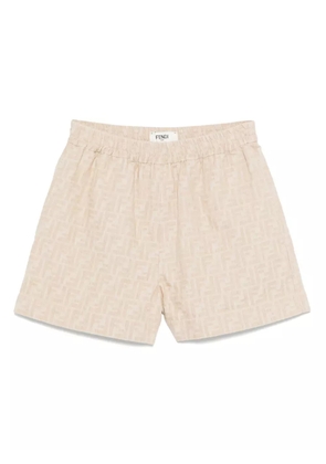 FENDI FF-jacquard shorts - Neutrals