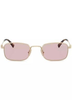 Miu Miu Eyewear rectangle-frame sunglasses - Gold