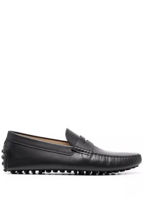 Tod's almond-toe leather loafers - Black