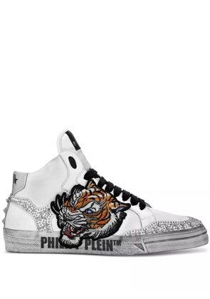 Philipp Plein Retrokickz Tiger sneakers - White