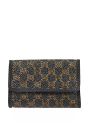 Celine Pre-Owned 1990-2000s Macadam canvas six-hook key case - Black